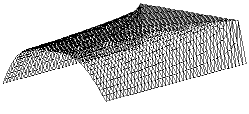 Heatflow result - wireframe